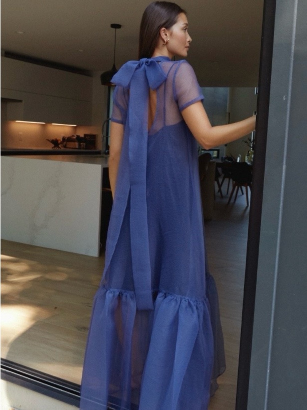 Few Moda Melody Caara Maxi Dress in navy - Picture 4 of 8